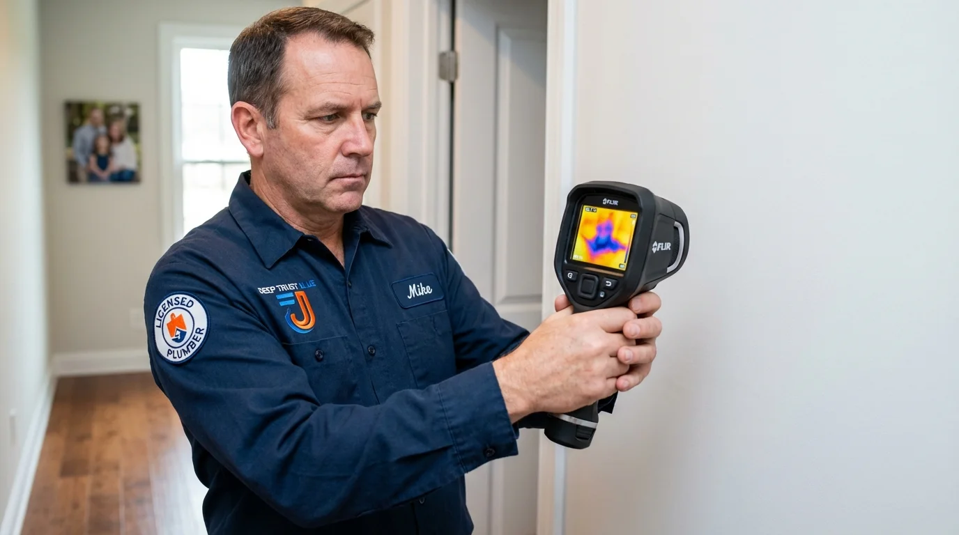 Thermal imaging leak detection by Johns Plumbing LLC in Hiram